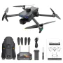 AE30 GPS 10KM 5G Repeater Digital FPV with 4K HDR Video 5X ZOOM Dual Camera 3-Axis EIS Gimbal 360° Ultrasonic Lift Obstacle Avoidance 7.2inch Touchable LCD Screen Controller Brushless Foldable RC Drone Quadcopter RTF