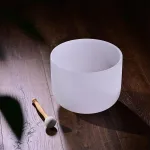 [US Direct]432Hz CVNC 8\\ A/B/C/D/F/G Note Frosted Crystal Singing Bowl Sound Healing Yoga