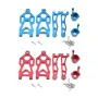 Front Upper Lower Swing Arms Steering Cup For 1/16 SCY 16101 16201 JJRC Q117 Q130 Q132 Metal Upgrade Accessories RC Car Parts