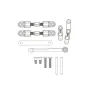 MJX MEW4 M163 162 1/16 Original Steering Transmission Assembly RC Car Spare Parts Vehicle Model Accessories 16430S