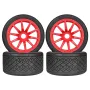 4PCS Racing Road Tire Spare Parts for ARRMA 1/7 Firebird FELONY Mustang GT Flat Race RC Car Vehicle Models Accessories Parts