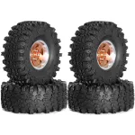 4PCS Upgraded 1.9 Inches Tires Aluminum Alloy Wheel Rims for 1/10 Axial SCX10 III Yikong YK4107 RGT Rock Crawler Climbing Truck RC Cars Vehicles Models Spare Parts R226