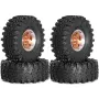 4PCS Upgraded 1.9 Inches Tires Aluminum Alloy Wheel Rims for 1/10 Axial SCX10 III Yikong YK4107 RGT Rock Crawler Climbing Truck RC Cars Vehicles Models Spare Parts R226