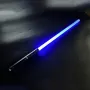2-in-1 Metal Laser Sword with Hit Sound and Seven Color Lights Rechargeable Perfect for Cosplay and Role-play