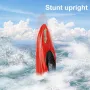 JJRC S8 RTR 2.4G RC Boat Stunt Mini Speedboat LED Light 360° Rotation Remote Control Racing Ship Waterproof Kids Children Toys Vehicle Models