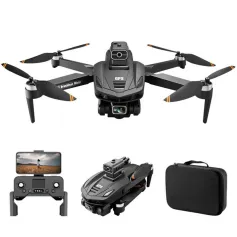 WLRC V168 PRO MAX GPS 5G WiFi FPV with HD Dual Camera Servo Gimbal 360° Intelligent Obstacle Avoidance Optical Flow Hover Brushless Foldable RC Drone Quadcopter RTF