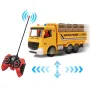 HJ Models 689-847A 1/20 27MHZ/49MHZ 6CH 2-IN-1 RC Car Cargo Truck Container Van Vehicles Engineering LED Lighting Sound RTR Remote Control Toys