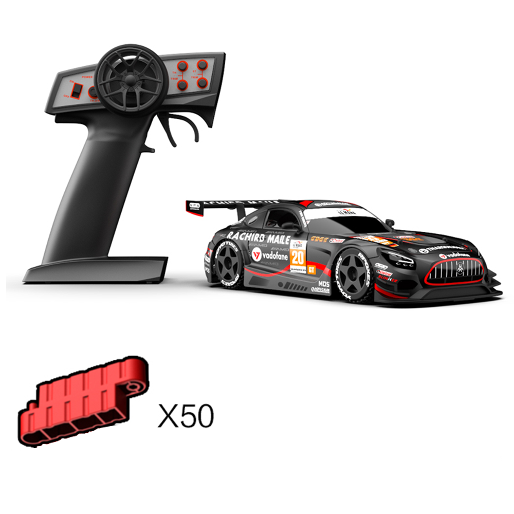 Black with Red Roadblocks