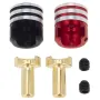 4PCS Hard Case Battery Cooler Bullet Plug Banana Head for 1/10 RC Off-Road Monster Truck RC Modified Car