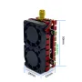 200mw 500mw 1W 4200mW 4.2W Adjustable VTX 5.8G 48CH Dual Cooling Fans 7-36V FPV Transmitter Long Distance Wireless Image Transmission SmartAudio Support for FPV Racing Drone RC Airplane Fixed Wings
