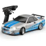 LDRC 1899/A99 RTR 1/18 2.4G RWD RC Araba Drift GTR R34 Opsiyonel Jiroskop LED Işık Yolda Tam Orantılı Alaşımlı Gövde Kabuk Yarış Araçları Modelleri Oyuncaklar