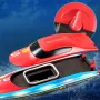 4DRC S7 RTR 2.4G RC Boat Waterproof Speedboat LED Light High Speed Remote Control Ship Dual Motors Vehicles Models Toys