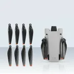 Sunnylife 6030F Składany śmigłowiec z włókna węglowego o niskim poziomie hałasu Zestaw ostrzy śmigieł do DJI Mini 3 PRO RC Drone Quadcopter