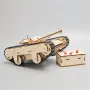 Wooden Remote Control Tank Model Assembly Kit DIY Children's Science Experiment Education Puzzle Toy Student Technology Small Production
