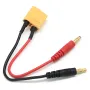 Kabel Pengisian Daya T/XT30/XT60/XT90 ke Colokan Pisang 4.0mm Kawat Silikon 14AWG untuk Baterai Lipo