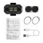 Lampada di segnalazione di avvertimento ricaricabile a LED a sette colori per volo notturno, stroboscopio anticollisione, lampeggiante per drone quadricottero RC DJI/FIMI