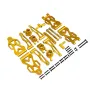 Upgraded Metal Accessories Front And Rear Upper And Lower Swing Arms Steering Cup Rear Axle Cup For SCY 1/16 16101 JJRC Q130A Q130B Q141 RC Car Parts