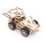 Wooden 4WD Racing Car Model Assembly Kit DIY Children's Science Experiment Education Puzzle Toy Student Technology Small Production