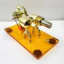K611 Hot Air Stirling Engine Model Alternator wiht LED Acrylic Base Plate Steam Power Experiment Physics Science Education Toys