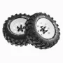4PCS Off Road Tires Wheel 1.9 inch for 1/8 RC Racing Crawler Car FMS NT4 SCX10 W136 RC Car Parts Hex Adapte