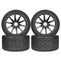 4PCS Racing Road Tire Spare Parts for ARRMA 1/7 Firebird FELONY Mustang GT Flat Race RC Car Vehicle Models Accessories Parts