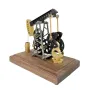 NIKOLATOY Alloy Manual Oil Pump Model Creative Movable Desktop Ornaments Science Education Discovery Toys Kids Children Gifts