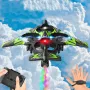 TU 160 Fighter 2.4G One Key Spray Gravity Sensor EPP FPV RC Drone Airplane Quadcopter Glider RTF With LED Lights for Beginners