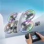 XKJ K200 MAX ওয়াইফাই FPV LCD স্ক্রিন কন্ট্রোলার সহ HD ডুয়াল ক্যামেরা বৈদ্যুতিকভাবে সামঞ্জস্যযোগ্য অপটিক্যাল ফ্লো হোভার স্বয়ংক্রিয় বাধা এড়ানো ঝলমলে 7-লাইট সার্কেল প্রোটেকশন ব্রাশলেস 2.4G 4CH 6-অক্ষ রিমোট কন্ট্রোল খেলনা RC ড্রোন কোয়াডকপ্টার RTF