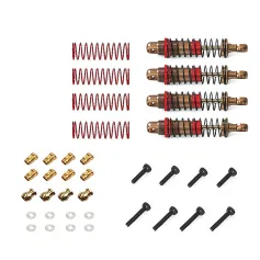4PCS Upgraded Metal Oil Filled Shock Absorber Dampers for FMS 11810 Mogrich 1/18 Off-Road RC Cars Vehicles Models DIY Modification Spare Parts Accessories P24-BZ02