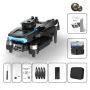 ZHENG FEI TOYS F169 WiFi FPV with Dual HD Camera 360° Obstacle Avoidance Optical Flow Positioning LED Brushless Foldable RC Drone Quadcopter RTF