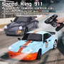 LDRC 1898 RTR 1/18 2.4G RWD Drift RC Car Gyro LED Light On-Road Full Proportional Alloy Body Shell Racing Classic Vehicles Models Toys