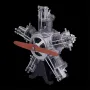 TECHING DM116 1/6 Metal Five-Cylinder Radial Engine DIY Assembly Kit Excellent STEAM Science Education Discovery Toys Children Gifts