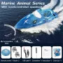 JJRC S21 RTR 2.4G Mini RC Boat Stunt Roll Marine Animal Series Speedboat 360° Rotation LED Lights Vehicles Models Waterproof Toys