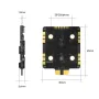 20*20mm iFlight Borg 5S Flight Controller 5V 12V BEC with 60A 60RS 4-8S ESC Stack Built-in ELRS 2.4GHz Receiver for RC FPV Racing Drone