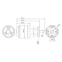QX-Motor 64mm 5 Blades EDF Unit With QF2611 4500KV Brushless Motor 3S for RC Airplane Jet