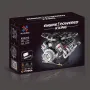 K96206 V8 Engine Model Brick MOC Technical Car Building Block for Lamborghini with LED Lights App Controlled Assembly Kit 715PCS Kit Toys Chrismas Gifts