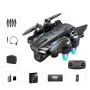YCRC A22 WiFi FPV with Electrically Adjustable Camera Optical Flow Hover Automatic Obstacle Avoidance Detachable Camera Display Screen LED Brushless Foldable RC Drone Quadcopter RTF