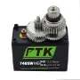 PTK 7465W MG 25T Alüminyum Dişli 180¡ã 9g Dijital Su Geçirmez RC Servo Robot Sabit Kanatlı Araba ve Uçak Modu için