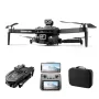 WLRC V168 MAX GPS 5G WiFi FPV with 5.9inch LCD Screen Controller 720P HD Dual Camera Servo Gimbal 360° Intelligent Obstacle Avoidance Optical Flow Hover Brushless Foldable RC Drone Quadcopter RTF