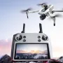 YLR/C S819 PRO GPS 6KM 5G Repeater Digital FPV with Real 2.7K HD Camera 3-Axis EIS Mechanical Gimbal 360° Obstacle Avoidance 5inch Touchable LCD Screen Controller Brushless Foldable RC Drone Quadcopter RTF