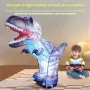 JF03 Inflatable Remote Control Dinosaur Santa Claus Model with 3D Light Effects Simulation Sound Children Toys Christmas Gift