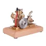 OKMO M16C Air-cooled Single Cylinder 4-strokes Mini Vertical Gasoline Speed-controlled IC Engine Model with Water Vane Pump Science Discovery Education Desktop Decorations Collection Toys