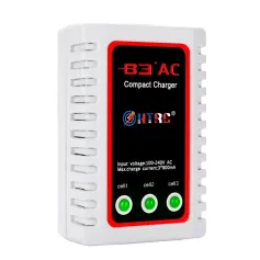 Carregador de equilíbrio HTRC B3AC 3*800mA RC para bateria de brinquedo LiPo 2-3S