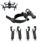 Spring Heightened Extended Landing Gear Gimbal Skid Shock Absorber Leg Tripod with Night Fill LED Light Flashlight for Hubsan ACE PRO / ACE SE RC Drone Quadcopter