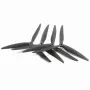 2 Pairs /4 Pairs 7040 8040 9045 3-Blade 5mm Shaft Black Fiberglass Nylon Propeller for 7 Inch 8 Inch 9 Inch FPV RC Racing Drone