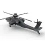 YXZNRC F11-S 1:32 AH-64 Apache Scale 2.4G 6CH GPS Altitude Hold Posicionamento de Fluxo Óptico Câmera FPV 5.8G Motor Duplo Brushless Flybarless RC Helicóptero RTF
