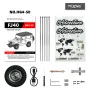 HG HG4-50 TRASPED 1/16 2.4G 4WD RC Car for TOYOTA Land Cruiser FJ40 1983 Rock Crawler LED Light Simulated Sound Off-Road Climbing Truck RTR Full Proportional Models Toys