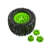 4PCS Tires Wheels Rims for Tamiya Arrma FS Racing MJX ZD Rlaarlo 1/10 RC Car Vehicles Models Spare Parts Accessories W198