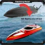 Flytec V003 RTR 2.4G 30km/h RC Boat High Speed Competitive Racing LED Lights Waterproof Auto Capsize Reset Self-Righting 3 Speed Ultra Long Using Time Water Cooling System Vehicles Models Toys