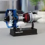 Teching DM112 TR900 Mini Metal Turbofan Engine Model Assembly Kit 170+ PCS for A320 B737 C919 Aircraft Mechanical Science Education Toy Gift